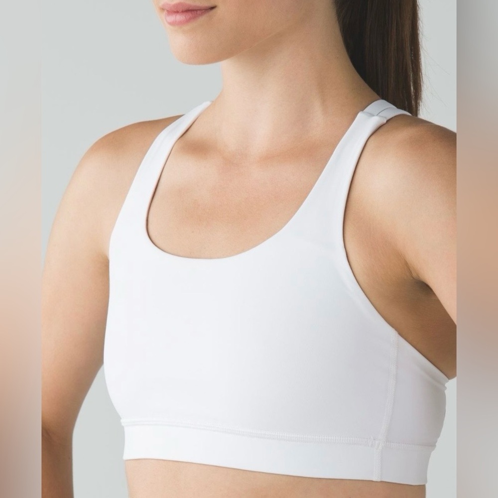 Lululemon Women’s Like New Energy Sports Bra White Size 12